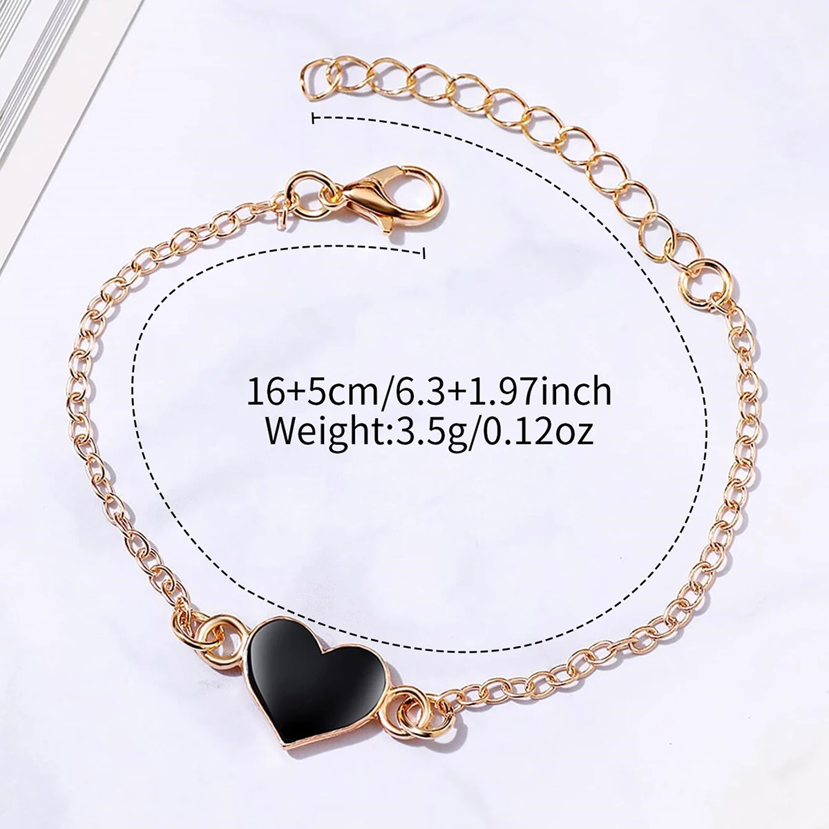 2 ピース/セットファッションスクエア女性腕時計レザーバンドクォーツ時計ハートブレスレットセット