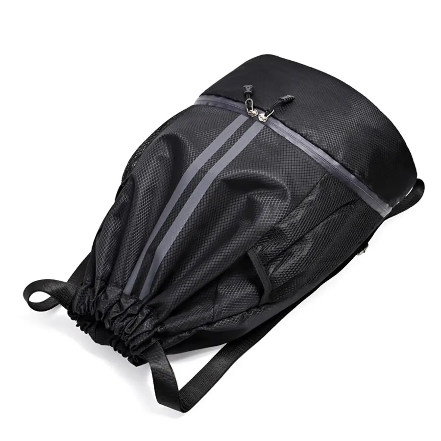 Saco de ginásio mochila de fitness das mulheres dos homens basquete mochila ao ar livre futebol sacos de armazenamento treinamento cordão esportes mochila