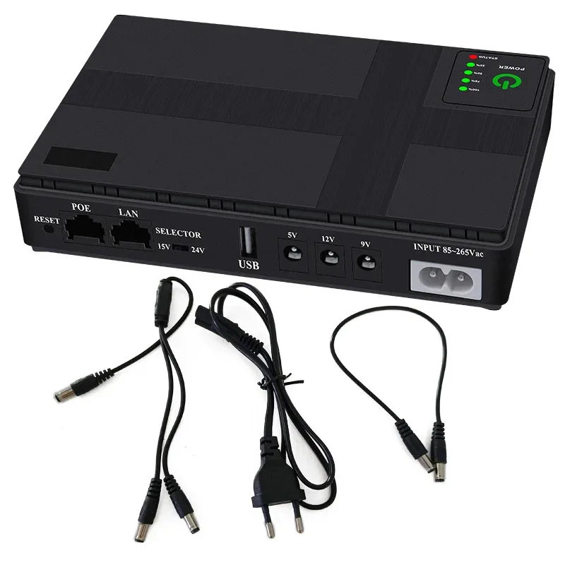 Poe Ups Dc Ups Uninterruptible power supply Mini Portable Battery Backup for Wifi Router Modem CCTV Camera Home