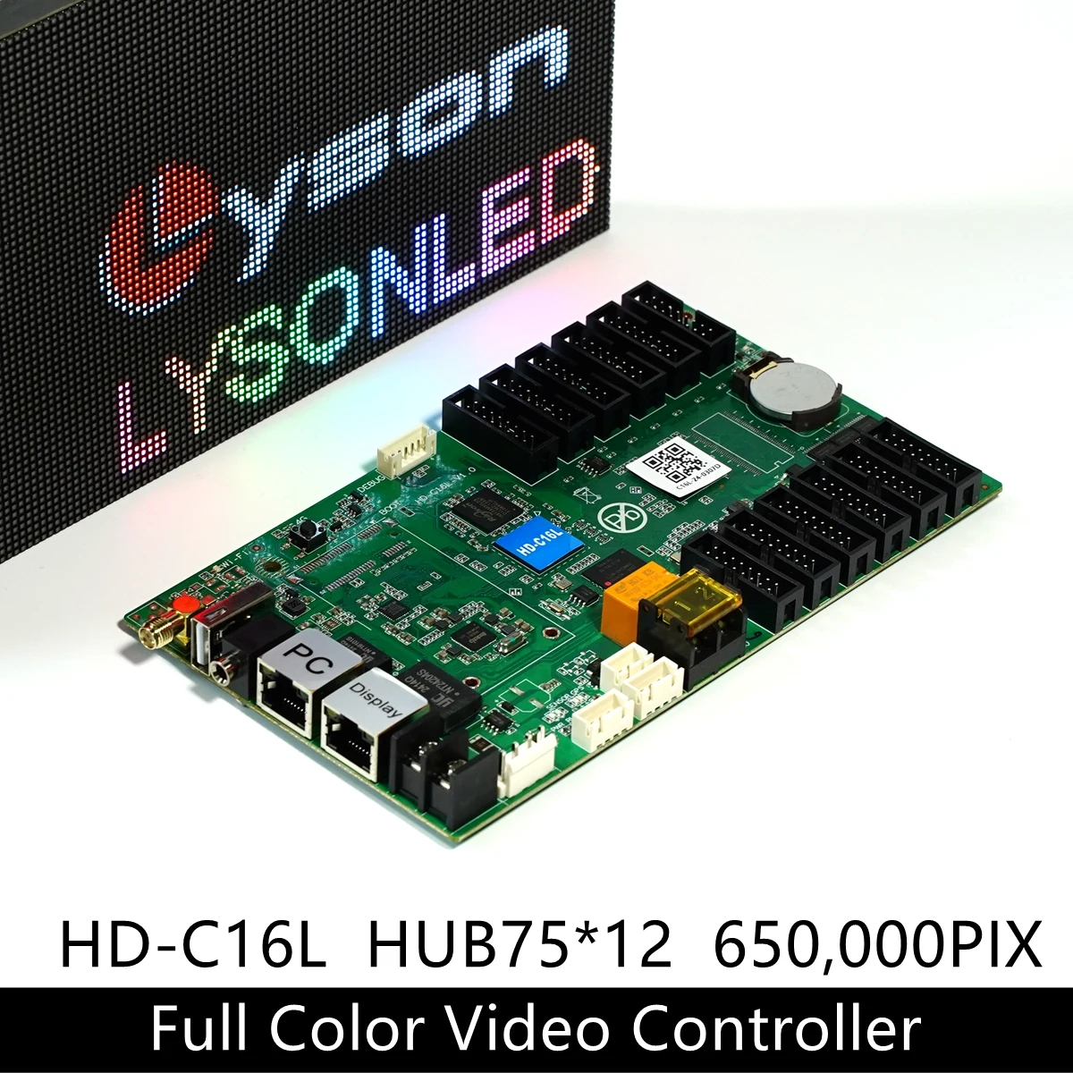 Huidu HD-C16L reemplaza HD-C16C WIFI asíncrono interior al aire libre a todo color LED controlador de pantalla de vídeo