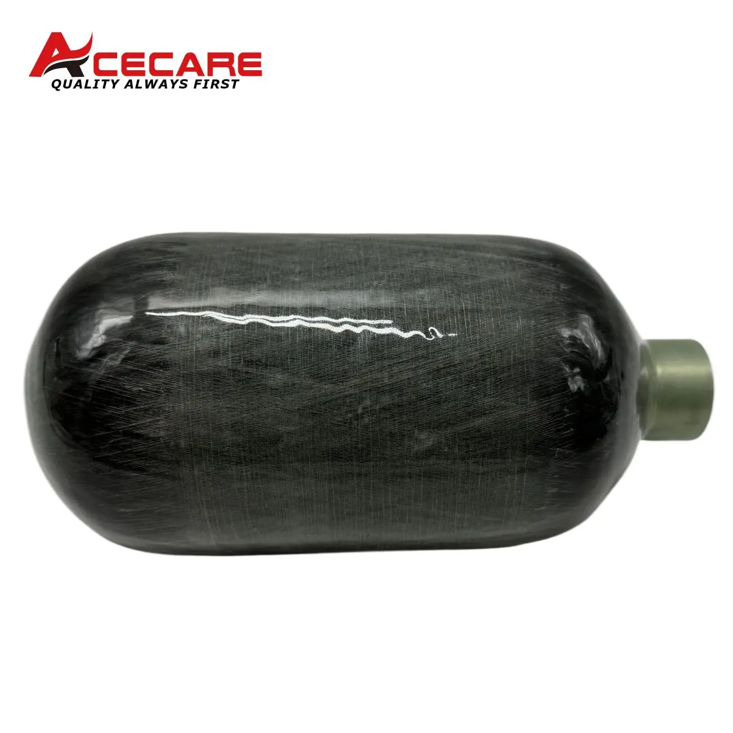 ACECARE-cilindro de fibra de carbono para buceo, 4500PSI, 300bar, 30MPa, 1,1 L, CE, botella HPA, tanque de alta presión M18 x 1,5