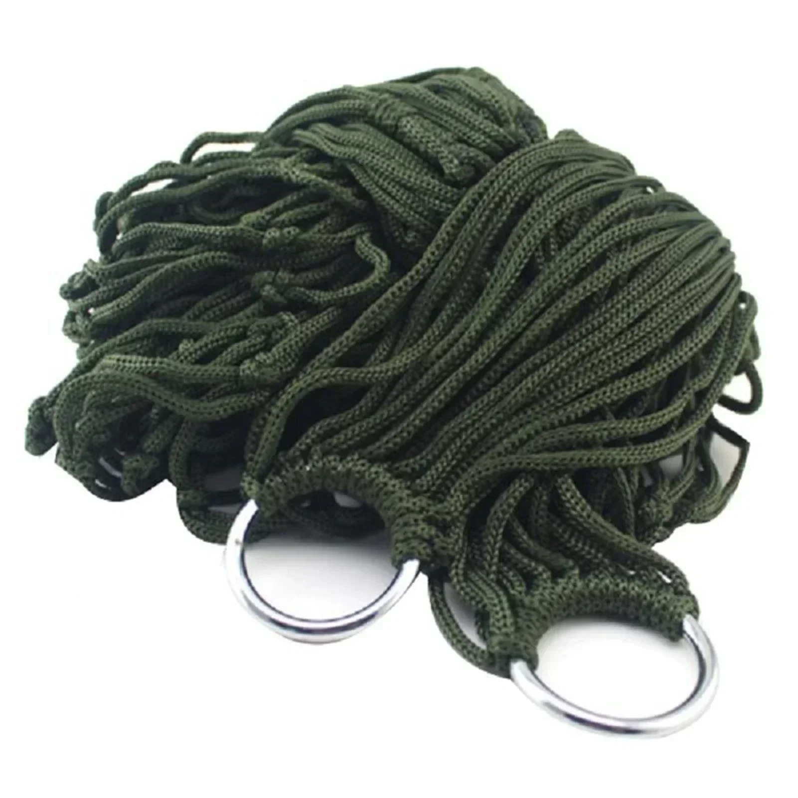 Amaca da giardino portatile con corda in nylon addensato per esterni Amaca in rete per interni Amaca semplice portatile Sedia a dondolo