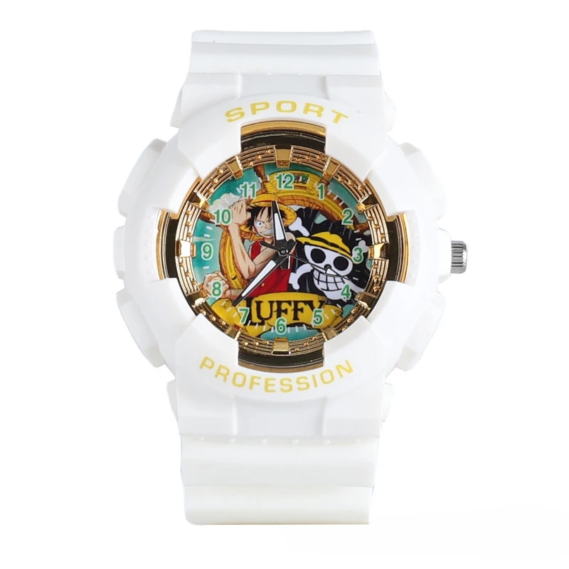 One Piece Quartz Sports Pointer Watch, relógio eletrônico infantil, Color Block, moda ao ar livre