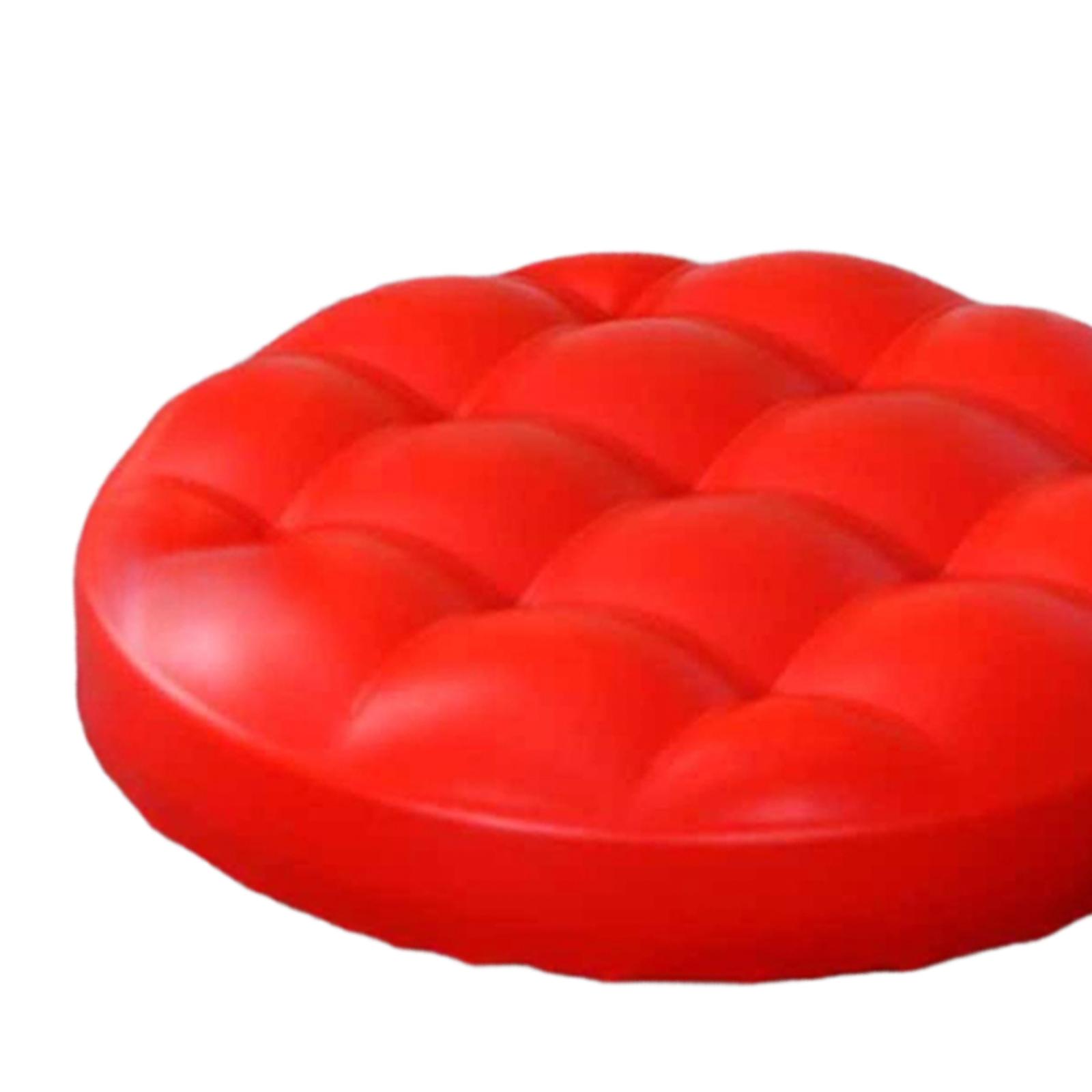 Barstool Seat Cushion PU Leather Cover Heavy Duty Round Rotate Chair Pad for Hair Salon Restaurant Dining Room Home Kitchen