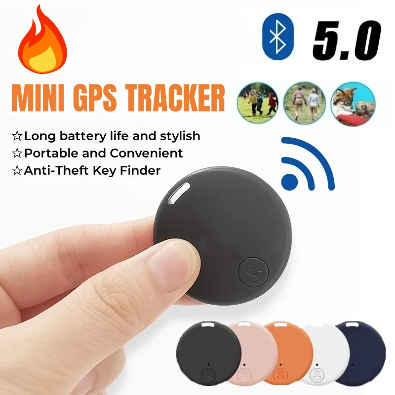 Мини GPS трекер анти-потерянное устройство Bluetooth 5.0 для домашних животных детская сумка кошелек отслеживание IOS Android умный локатор новый