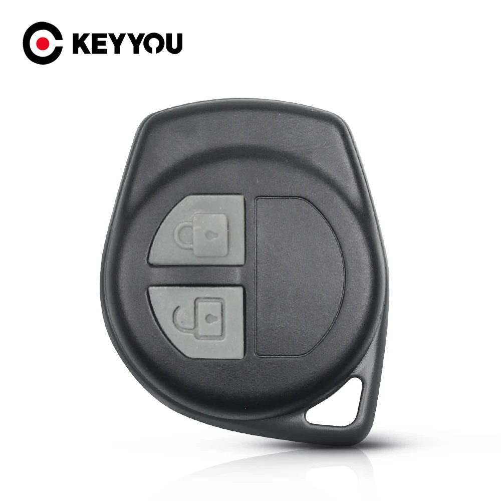 Keyyou novo escudo chave do carro para suzuki chave swift grand vitara sx4 liana aerio jimny chave com 2 botões almofada fob caso sem lâmina