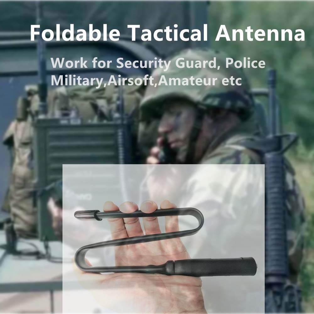 Antena Walkie Talkie Radtel de doble banda 134-176/400-520MHz antena táctica para RT-470X RT-470 RT-830 RT-890 RT-730 RT-752