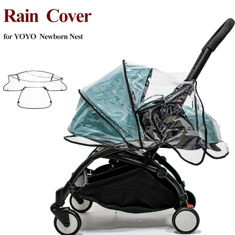 Cubierta de lluvia para cochecito YOYO 0 +/YOYO 6 +, abrigo de lluvia para bebé, Material EVA de seguridad, resistente al agua, diseño 1:1, accesorios para cochecito