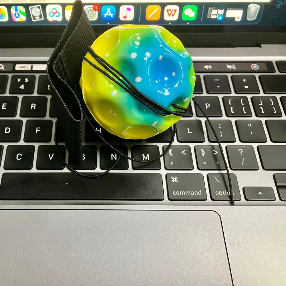 Jump Ball High Bouncing Ball Hand Ball Game Leisure Wrist Return Rubber Ball Exercise Fun Wrist Elastic Ball Kids Toy