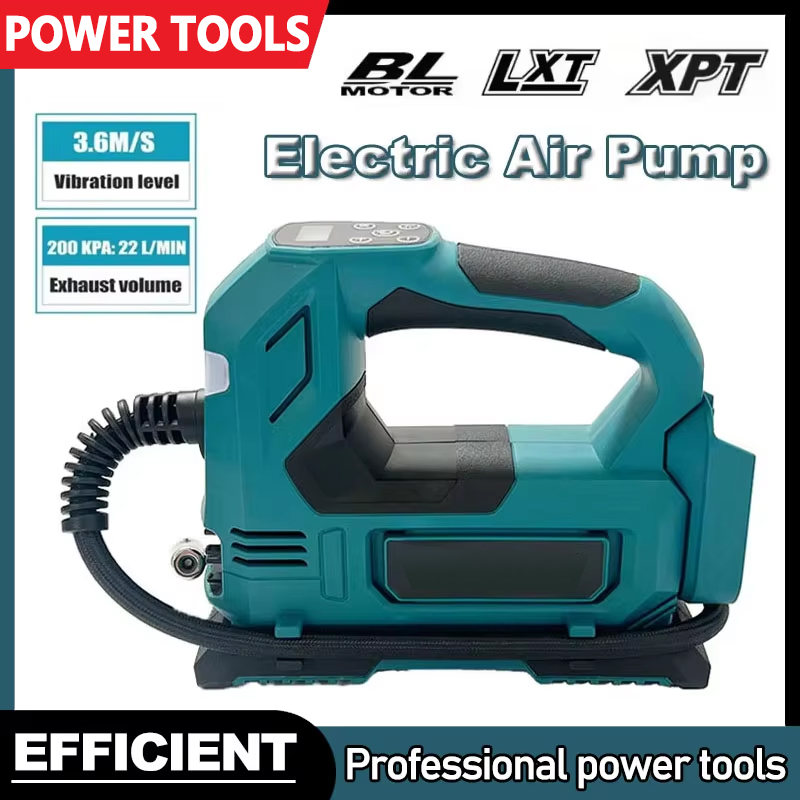 Makita портативный беспроводной насос для накачивания шин 18 В аккумулятор электрический воздушный насос ручной воздушный компрессор для автомобильных велосипедных шин шарик