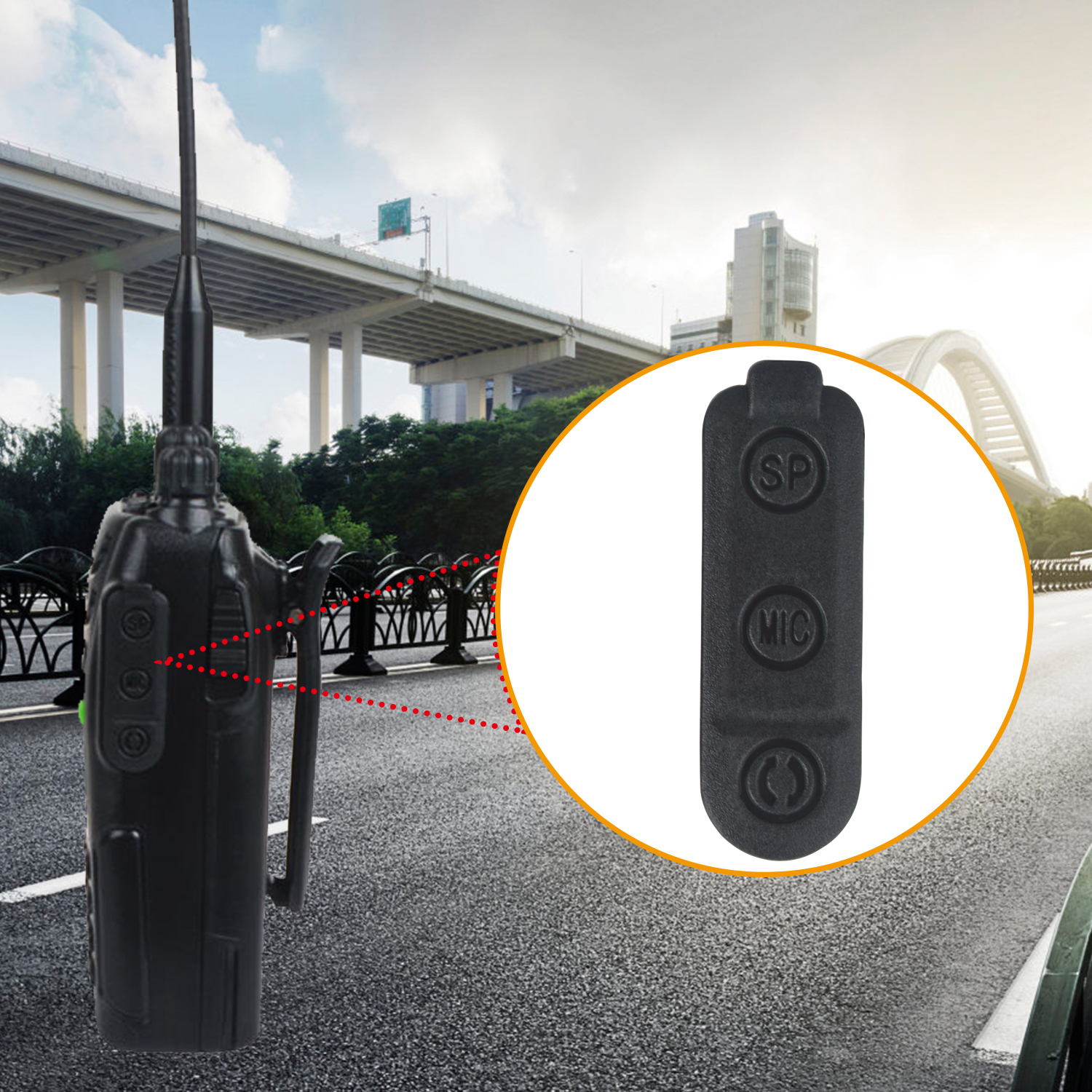 Запчасти для рации Wouxun KG-UVD1P, пылезащитный чехол для микрофона для наушников
