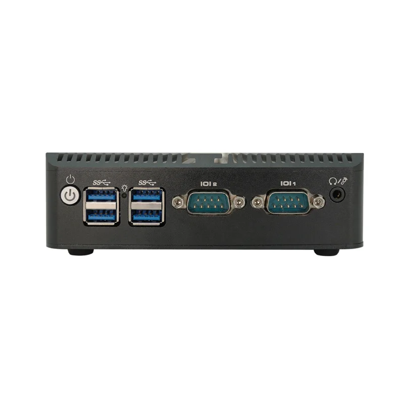 Mini PC industriale senza ventola j6412 j4125 12a generazione N100 N150 2 * LAN RS232 HD VGA Win10/11 Linux Ubuntu WIFI Computer desktop PC domestico