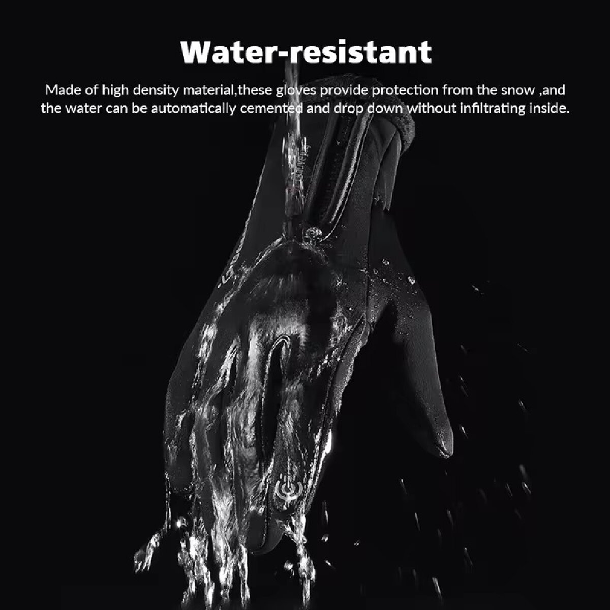Gants thermiques à écran tactile imperméables, coupe-vent, chauds, temps froid, sports de course, randonnée, gants de ski, hiver