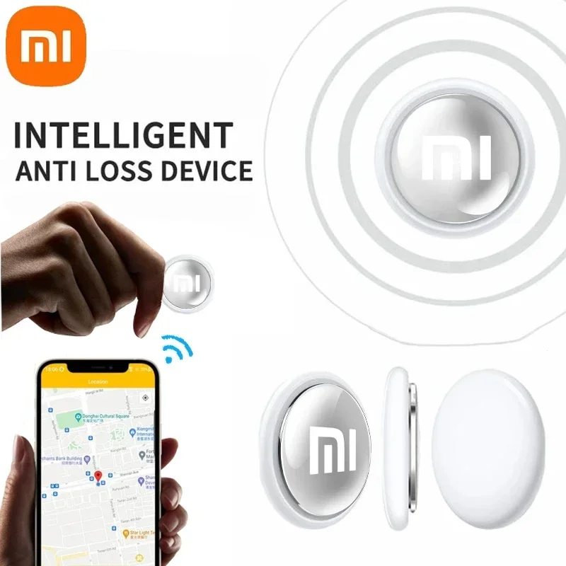 Xiaomi Mini GPS Tracker System FindMy App Airtag Smart Bluetooth Locator Child Finder Bag Anti-Loss Pet Collar with Tracker New