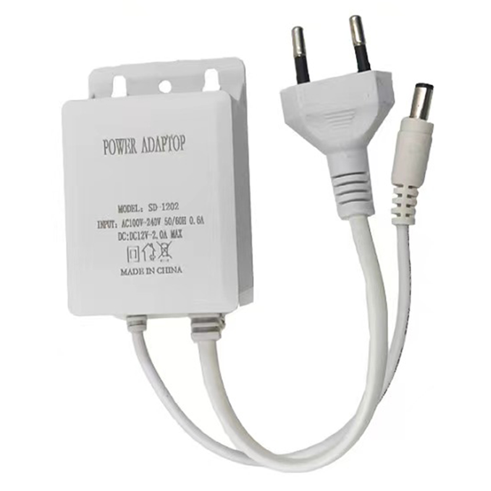 12V 2A CCTV Camera Power Adapter Outdoor Waterproof EU US Plug Adapter CCTV Ip Camera System Charger 110V 220V AC To DC DIY Use