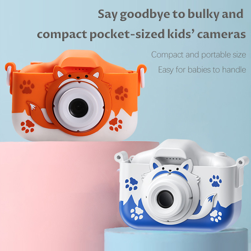 New Cartoon Kids Mini Camera Multi-functions Silicon Case HD Kids Digital Video Cameras Toys Child Portable Video Life Camera