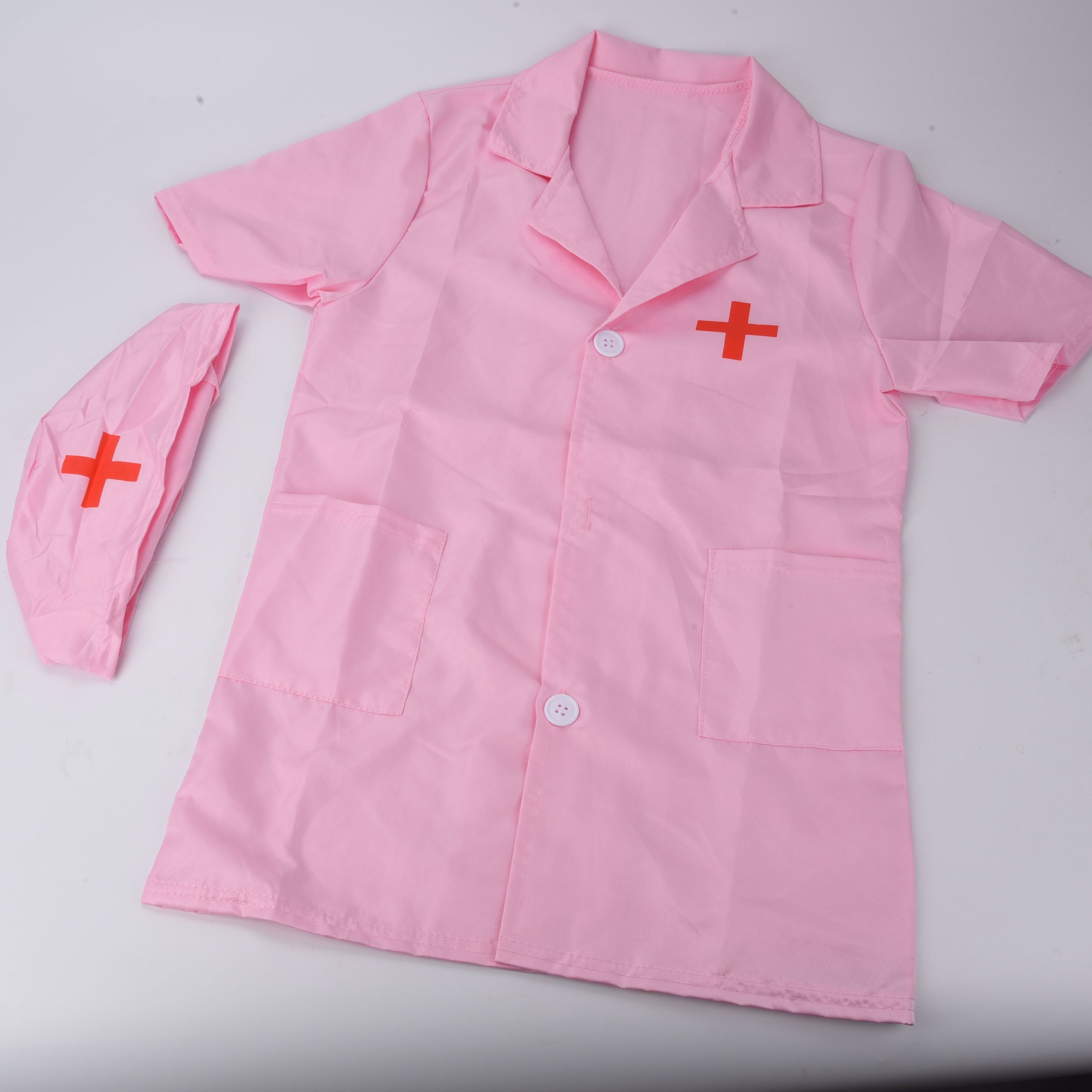 Doctor's Clothes Short-Sleeved Nurse Children's Performance Clothes Family Toys