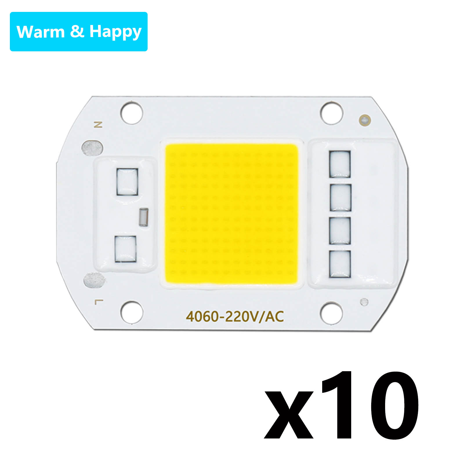 10 stücke 50 W AC220V Keine Notwendigkeit Fahrer LED COB Chip Bead Smart IC Chips 3000 karat 4000 karat 6500 karat Für LED Flutlicht Scheinwerfer