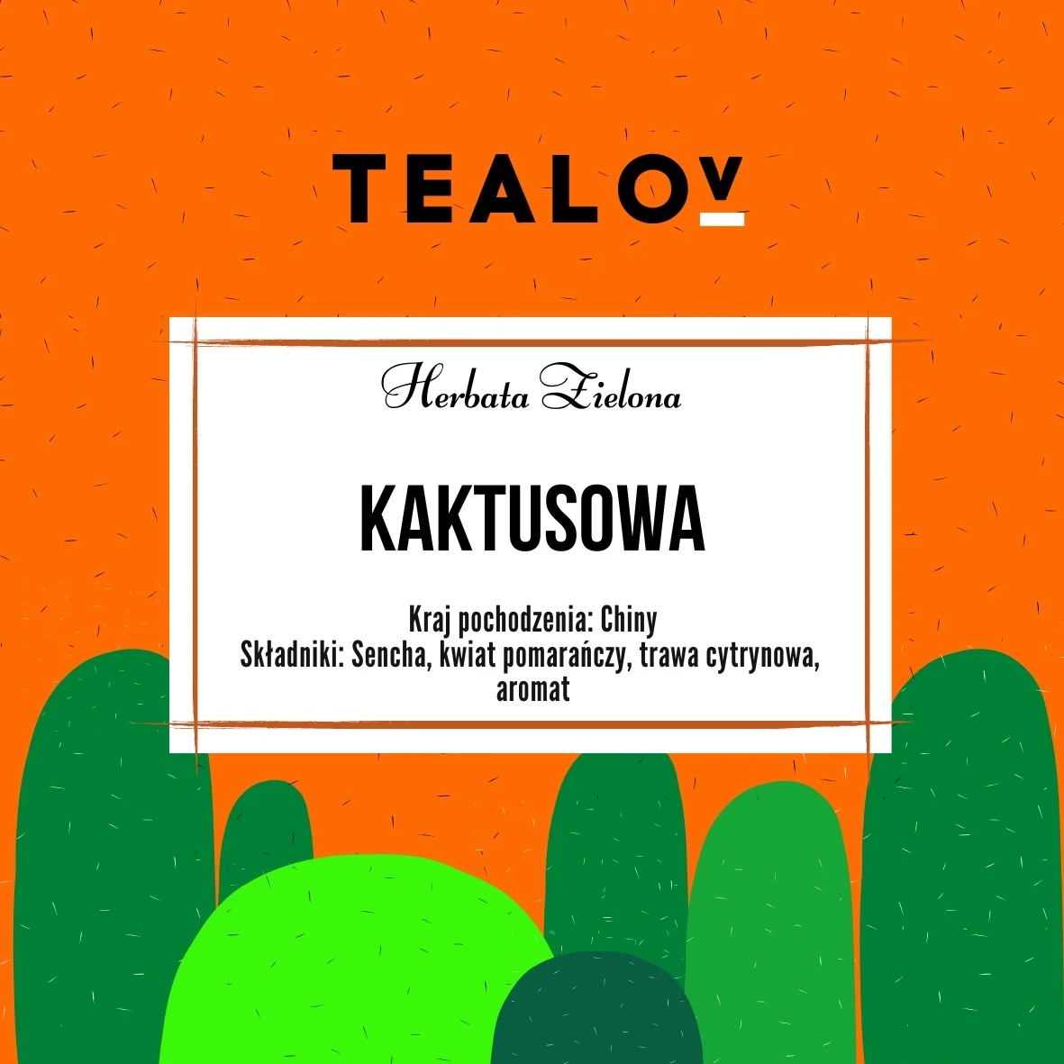Herbata TEALOV zielona KAKTUSOWA 100g