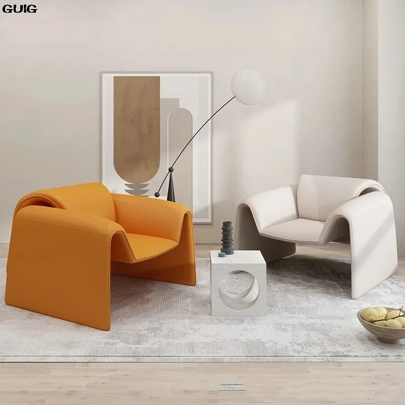 Guig-リビングルーム用の北欧スタイルのシングルソファ,クリエイティブなラウンジチェア,カニの椅子,イタリアン,シンプルなホテル,バルコニー,オフィスモデル,販売