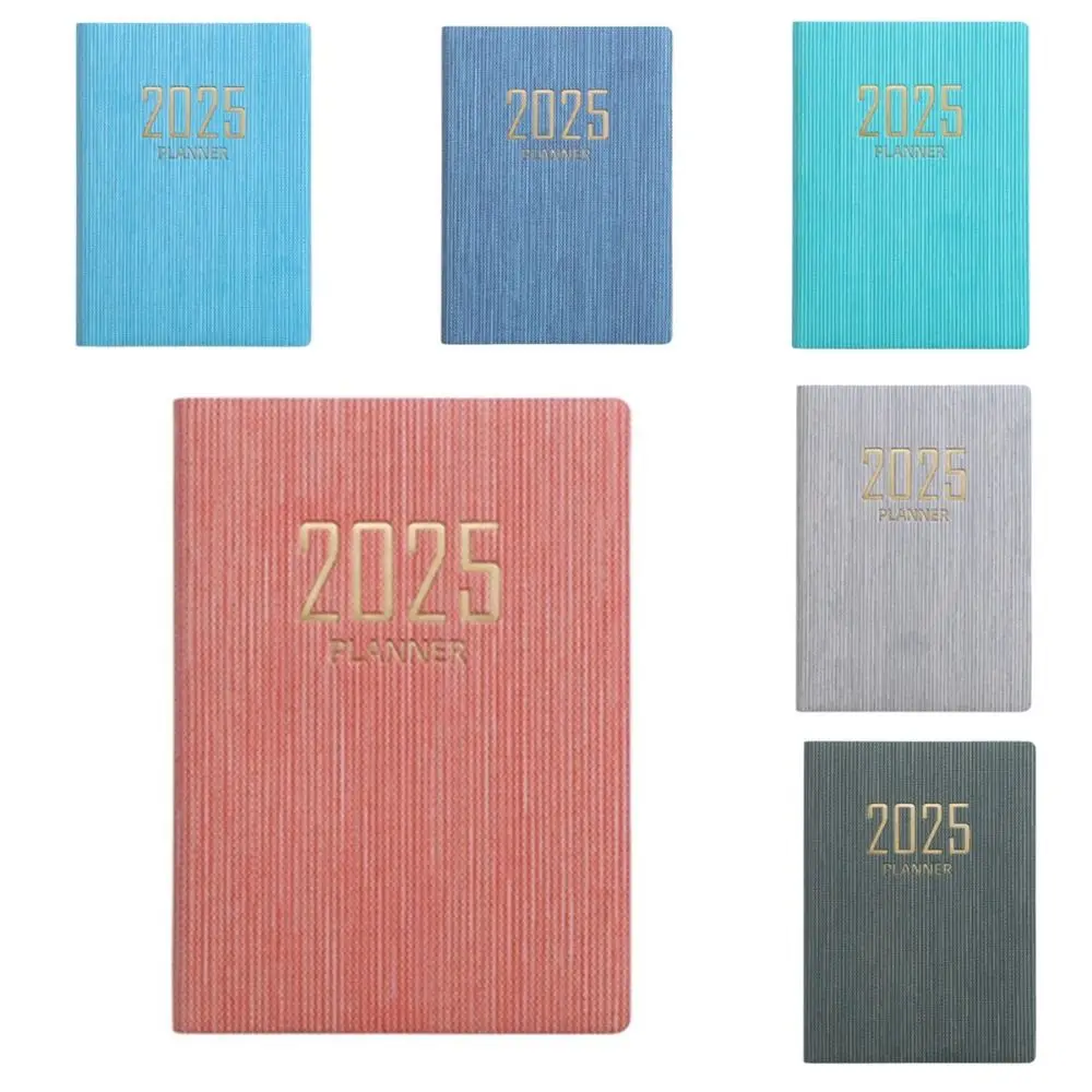 English A7 Mini Pocket Notebook 12 Months Taking Notes 2025 Schedule Planner Notepad Academic Weekly Agenda Diary Notepad