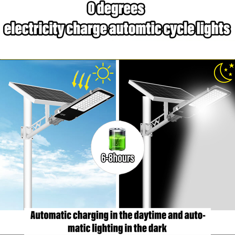 Luz de rua solar ao ar livre, IP65 impermeável holofote, controle remoto, porta da frente, jardim, terraço
