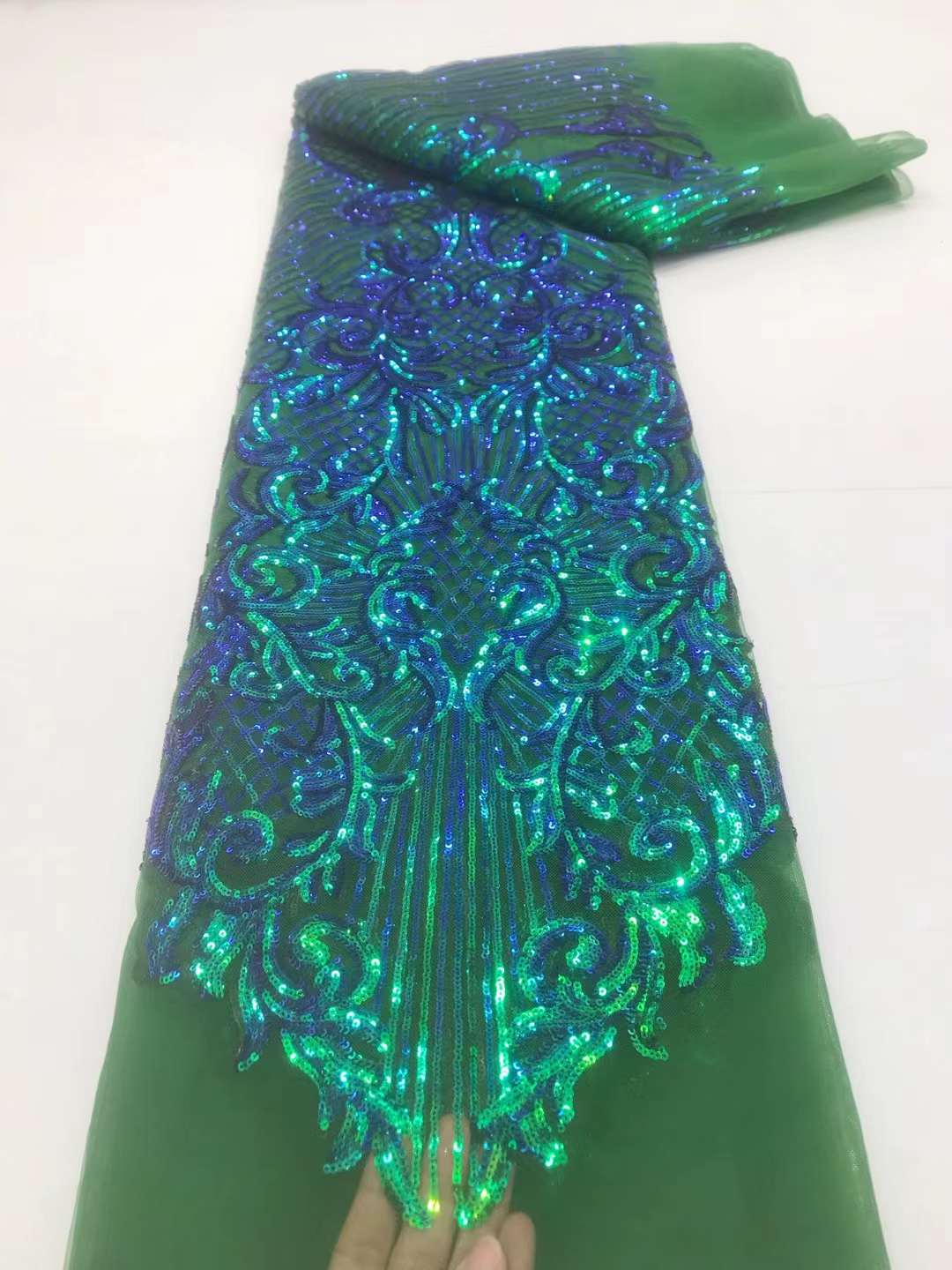 ผ้าลูกไม้ปักเลื่อมตาข่ายผ้าทูลฝรั่งเศสคุณภาพสูง2024สีชมพูสุดหรูผ้าลูกไม้แอฟริกัน5หลาสำหรับชุดเดรสปาร์ตี้แต่งงานไนจีเรีย