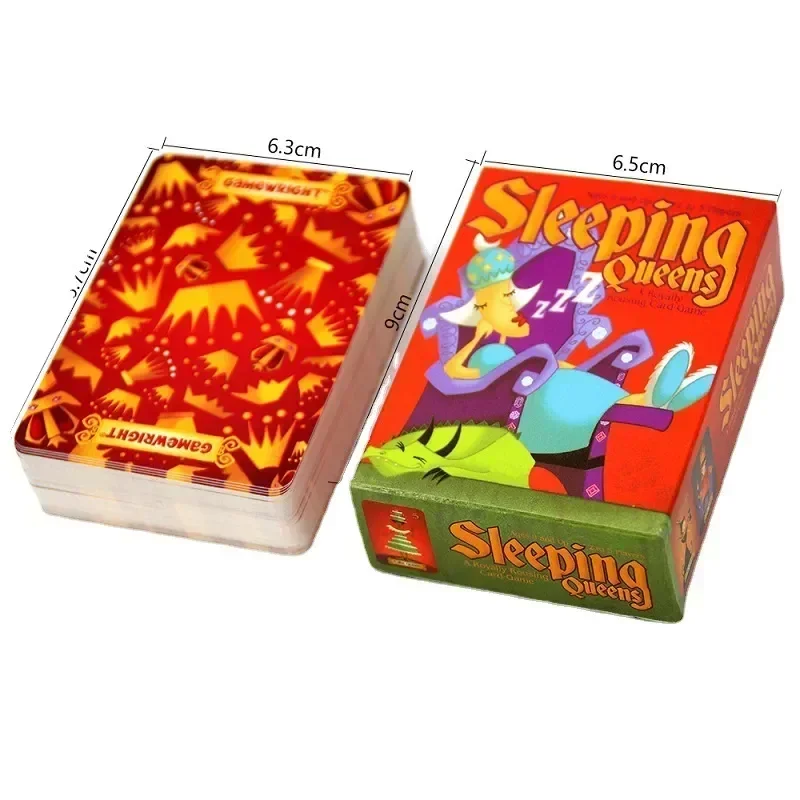 2024 ใหม่ล่าสุดการ์ดภาษาอังกฤษเต็มรูปแบบSleeping Queensเกมกระดาน 2-5 คนของขวัญครอบครัวWake Up Queenเกมกลยุทธ์สนุกของเล่นเด็ก