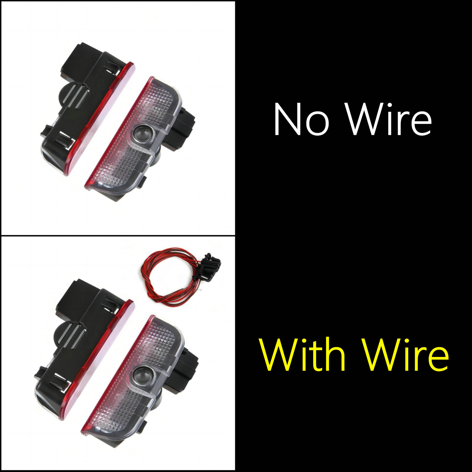 2 uds para VW Volkswagen Magotan Passat CC B6 B7 B8 B9 2015 2019 2020 2016 2018 LED logotipo de puerta de coche accesorios de lámpara de proyector de luz