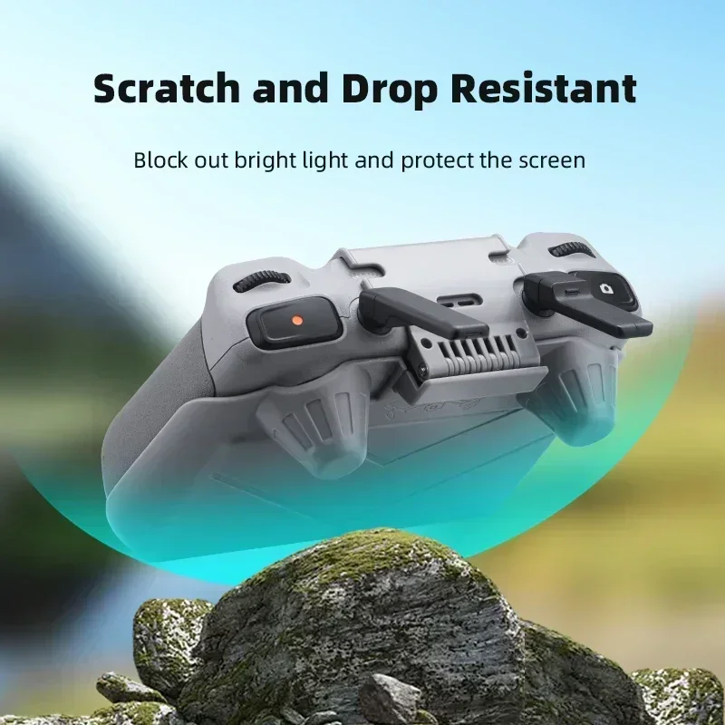 BRDRC RC 2 Parasol Protector de Joysticks Parasol para DJI Mini 4 Pro/Air 3/NEO/Flip RC 2 Control remoto Protección de pantalla completa