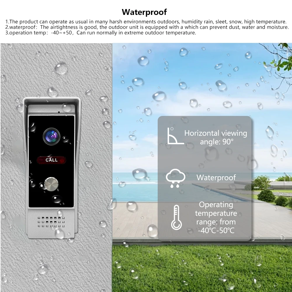 Tuya 7-inch visuele intercom Kleur High-Definition intelligent scherm Villa Gemeenschap Deurbel Beveiliging Antidiefstaltoegang