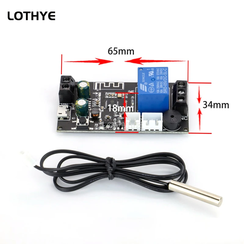 Termostato remoto WIFI, módulo controlador de temperatura de alta precisión, aplicación de refrigeración y calefacción, recolección de temperatura XY-WFT1 WFTX