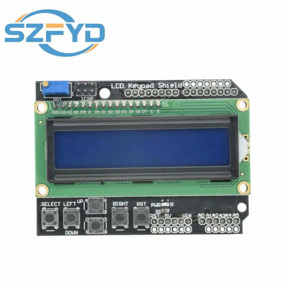 Placa de expansión de entrada/salida de caracteres LCD1602, teclado LCD, escudo LCD, módulo de pantalla LCD para Arduino raspberry PI
