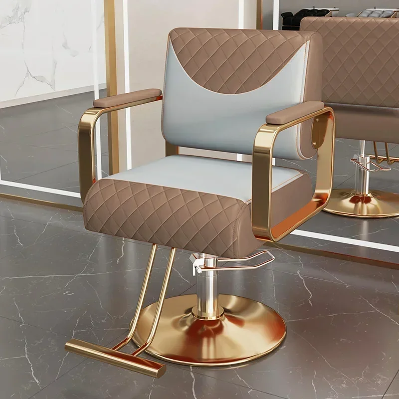 Cadeira de barbeiro personalizada, mobília para salão de cabeleireiro, cadeira de tatuagem, moderna, confortável, beleza, profissional, salão de beleza