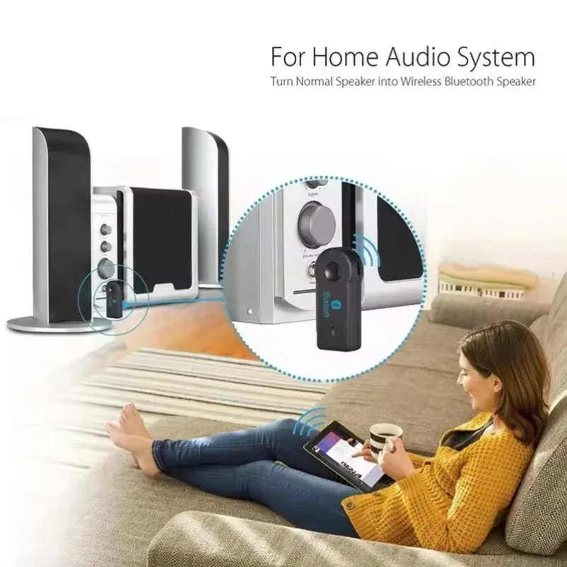 Receptor y transmisor inalámbrico Bluetooth 5,0 3 en 1, adaptador USB, receptor de Audio, cargador de coche Bluetooth, Aux para E91 E92