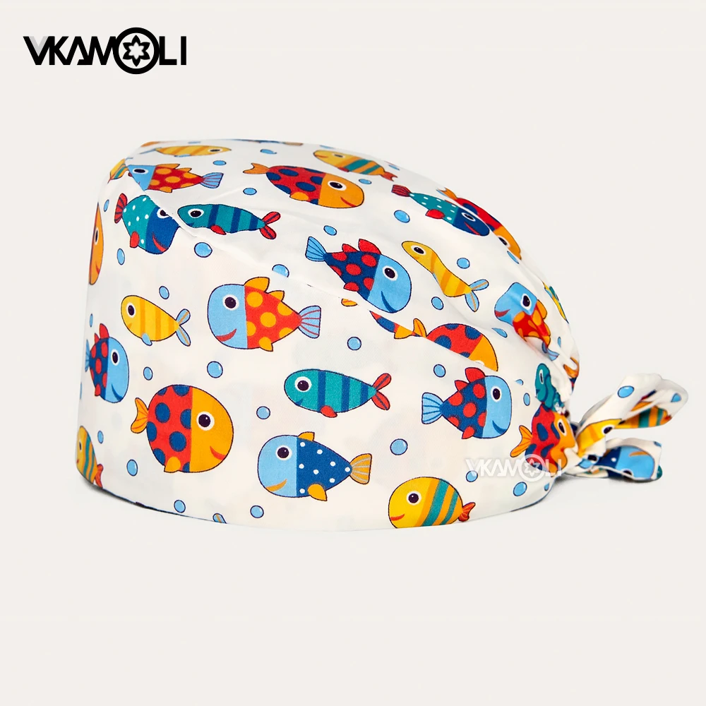 ユニセックス綿100% 医療用ピル,看護師または医師のための歯科医院の帽子