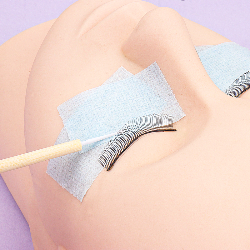 50 Stück Mikrofaser-Wimpernverlängerungsapplikatoren mit Öko-Bambus-Holzgriffen, Beauty-Tools, Wimpern-Mikropinsel