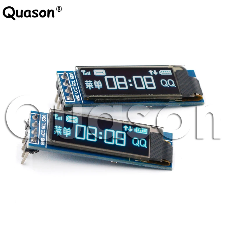 Màn Hình OLED 0.91 Inch Mô Đun 0.91 "Trắng/Xanh Dương OLED 128X32 OLED Màn Hình LED LCD Module Hiển Thị 0.91" IIC Giao Tiếp
