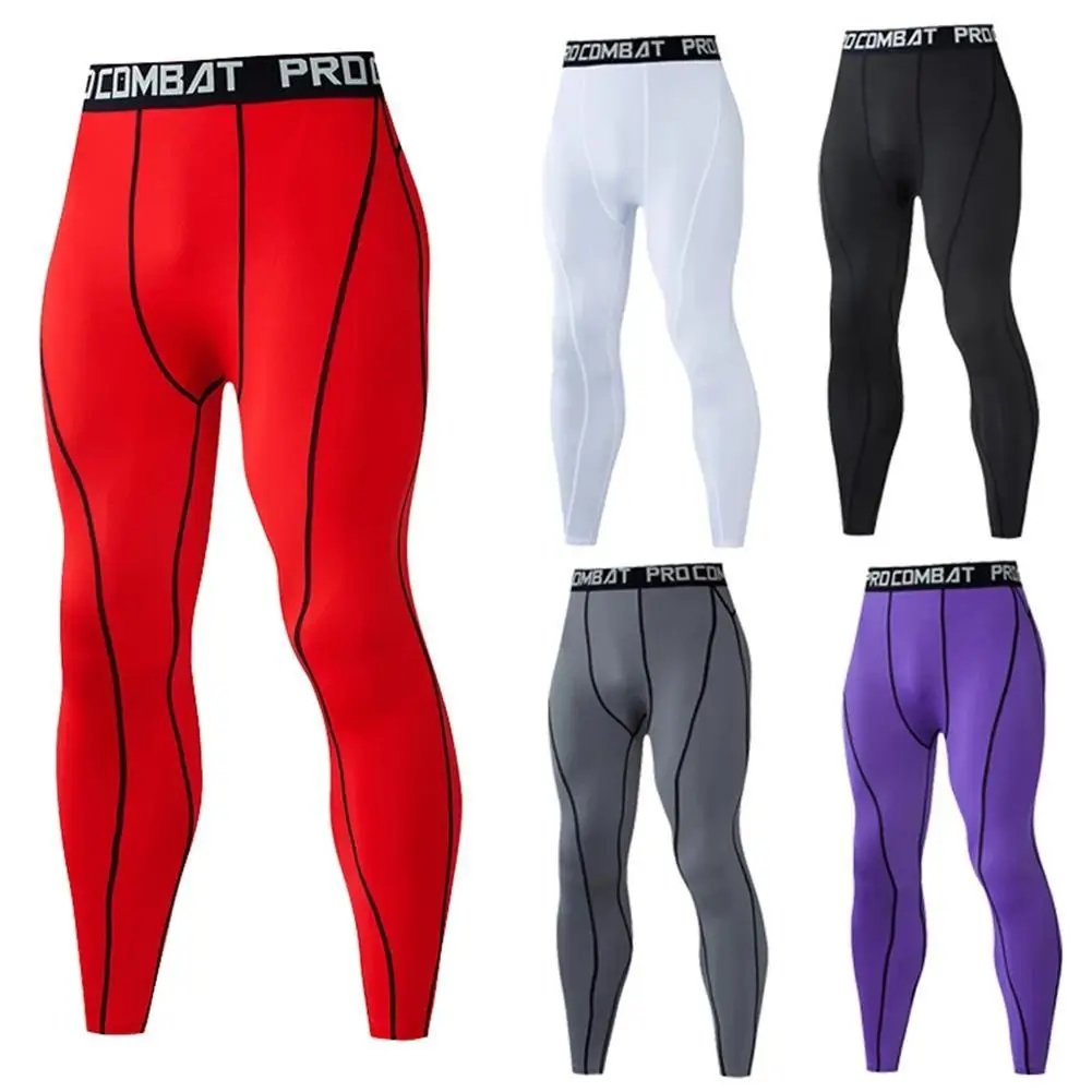 Mallas de correr para hombre, ropa deportiva de secado rápido, mallas deportivas de compresión para gimnasio, entrenamiento, trotar