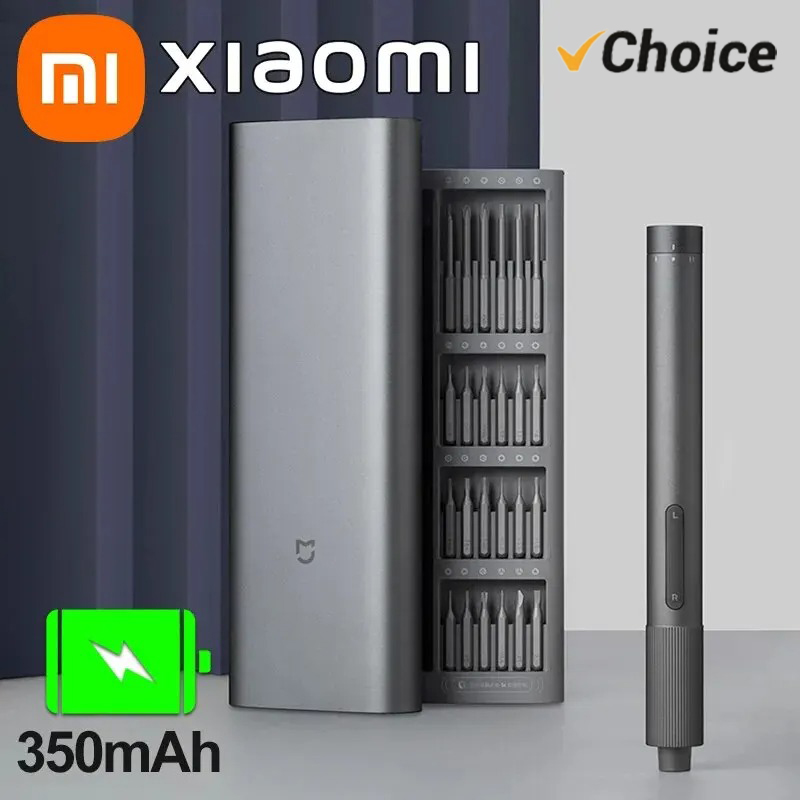 2025 Nuovo Xiaomi Norma Mijia Kit di cacciaviti elettrici di precisione Tipo-C Ricaricabile 2 Coppia di marcia 400 + Vite Punta di precisione in acciaio S2