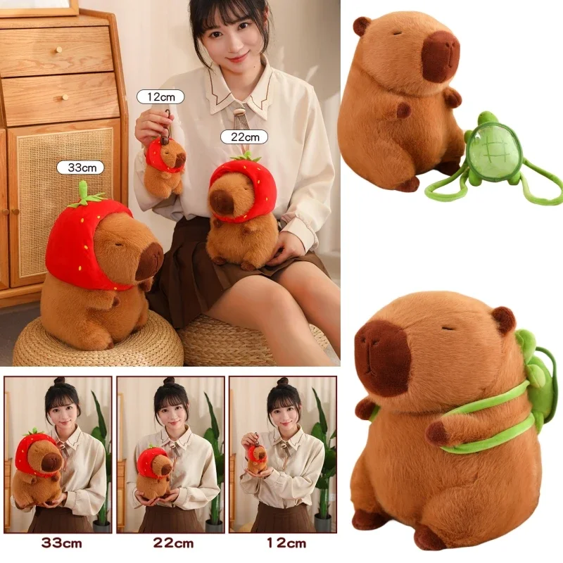 25-55CM Kapibala Kapibara Pluszowa zabawka Internet Celebrity Kapibara Jun Doll Brzydka urocza lalka Świnka morska Lalka Chłopcy Dziewczynki Anime Kawaii