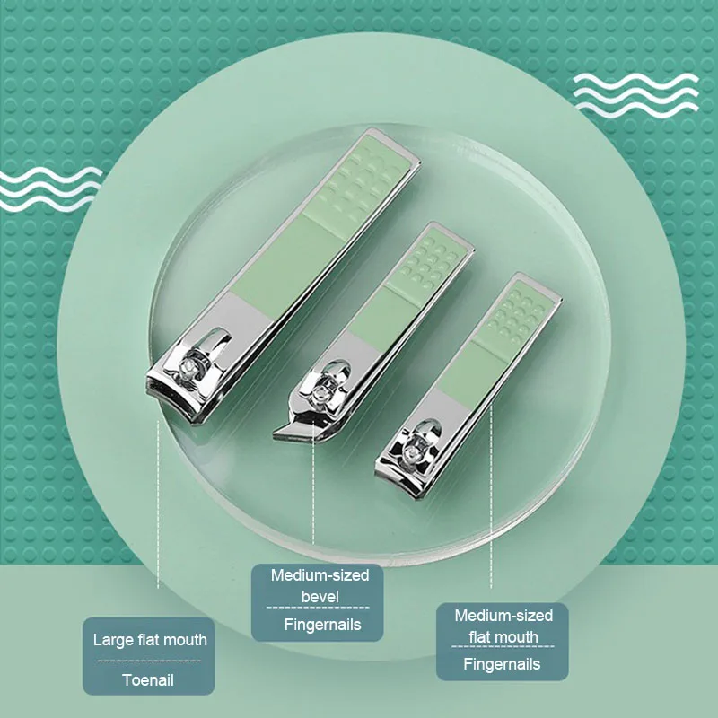 16PCS Professional Nail Clipper Set Stainless Steel Pedicure Tools for Men and Women Nail Care Kit ZJJ06