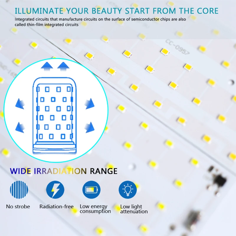 3 szt. 50W oświetlenie LED do uprawy AC220V pełny spektrum DIY szklarnia hydroponiczne oświetlenie wzrostu roślin Smd2835 oświetlenie roślin doniczkowych Seedlin