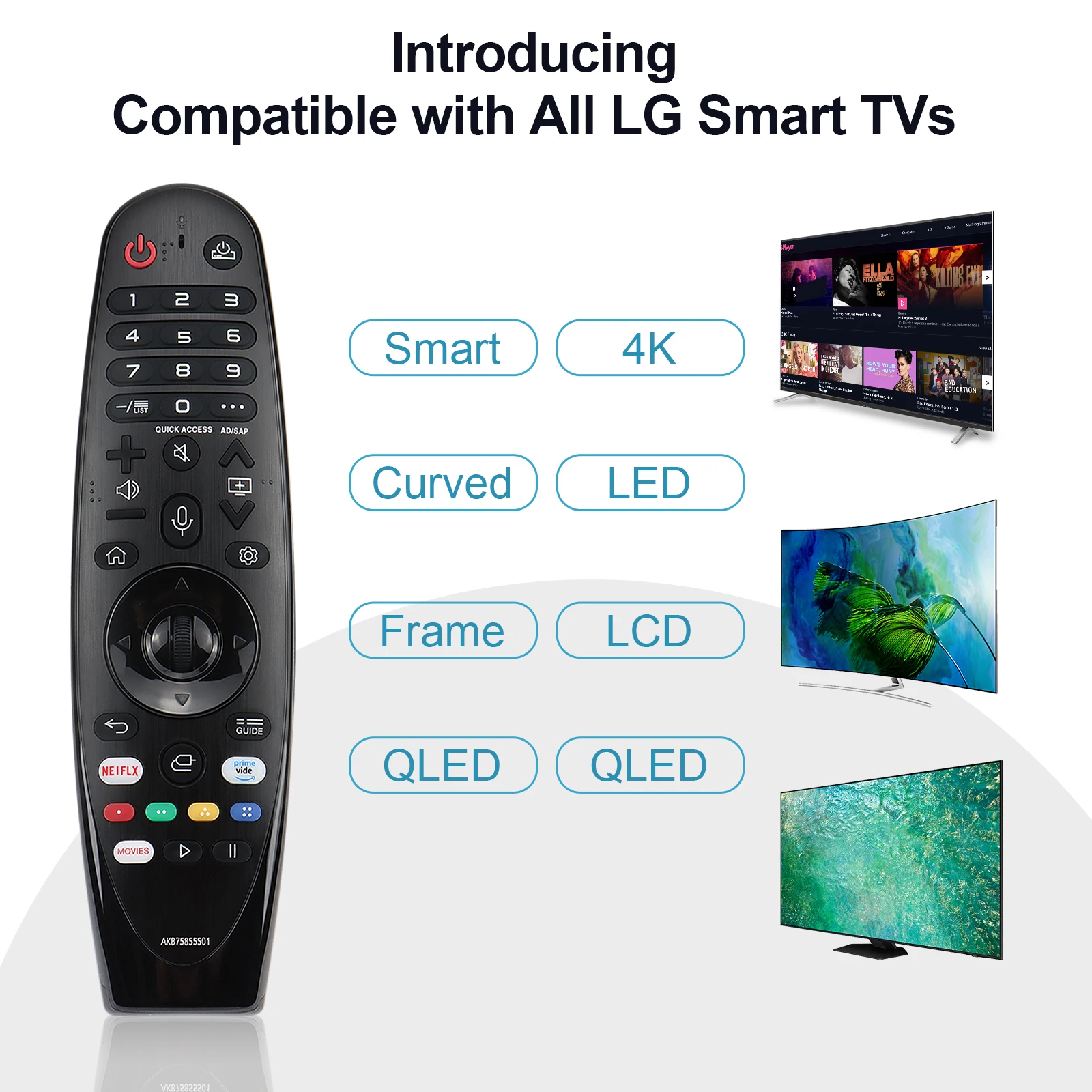 Universal Remote Control for Lg Smart Tv Magic Remoteno Voice Function No Pointer Function Compatible with All Models for Lg Tv
