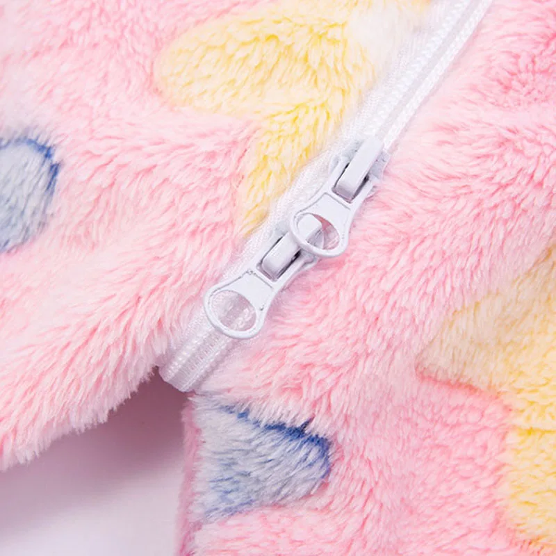 Crianças macacão meninos meninas manga longa flanela pijamas crianças inverno dos desenhos animados pijama do bebê pijamas 1-4 anos saco de dormir