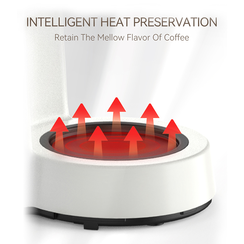 HiBREW 3 in 1 미국 드립 커피 기계 커피 위에 붓기 메이커 유리 찻주전자 뜨거운 차 메이커 750ML H12