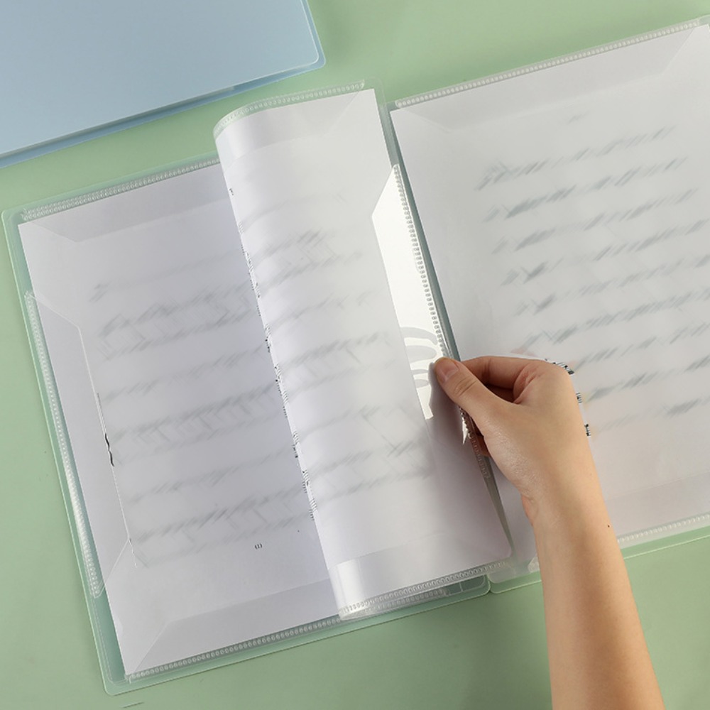 Flexible Multi-layer Music Score Folder Detachable 40 Pages Piano Music Score Folder Fits Letter Size Writable