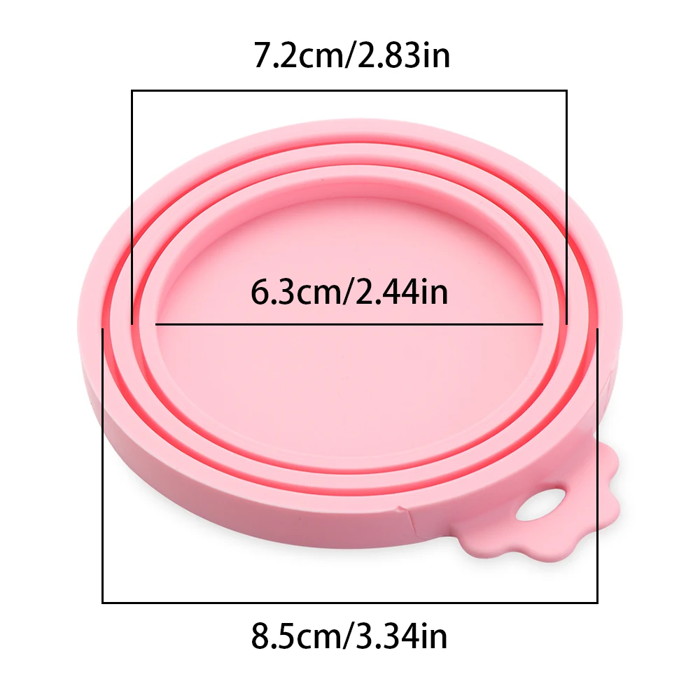 3 en 1 almacenamiento de alimentos reutilizable mantener fresco cubierta de lata latas tapa mascota lata cubierta de caja tapa de lata de silicona suministro de cocina caliente a prueba de molde caliente