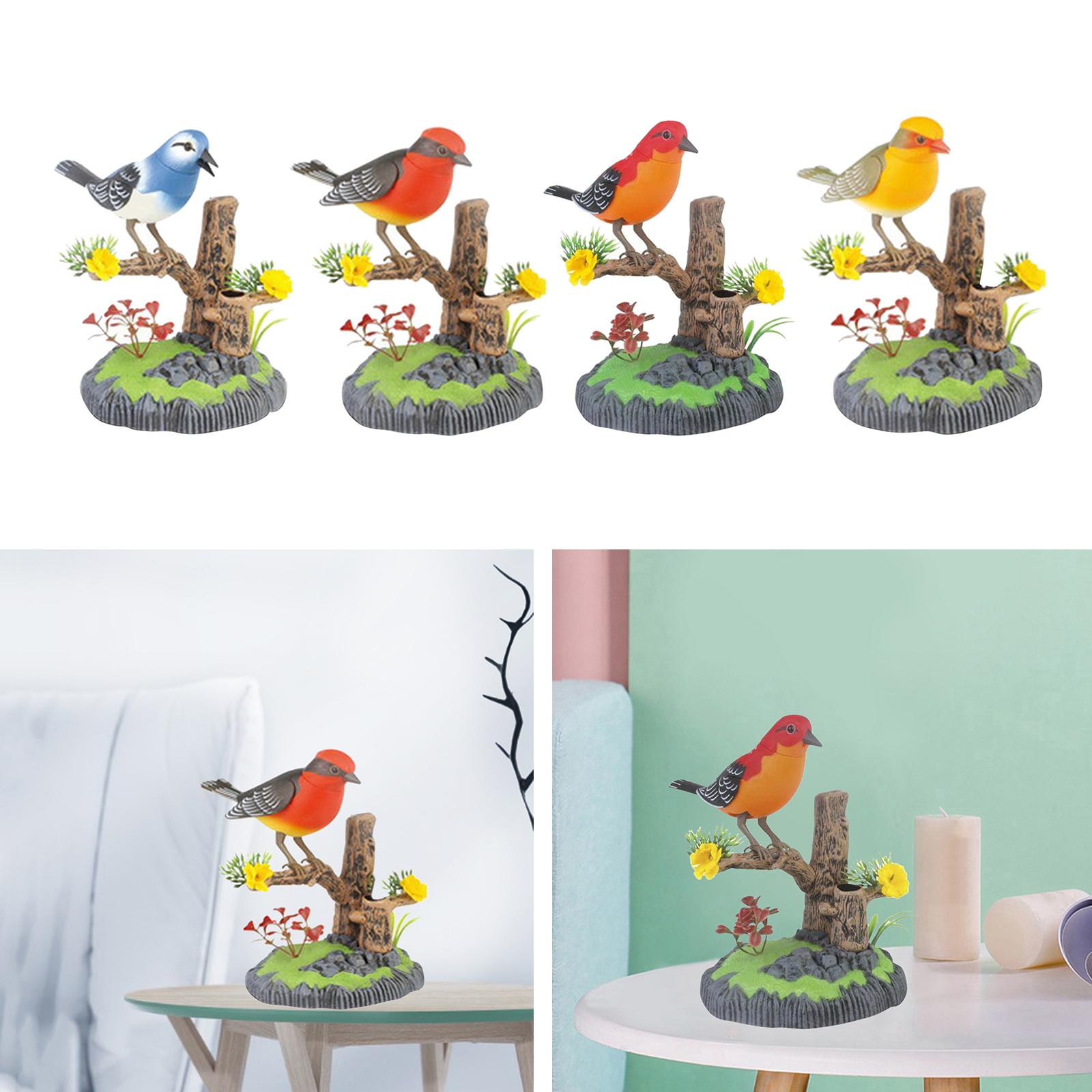 Simulated Chirping Bird Voice Activated Singing Sounds Toys Gift Present