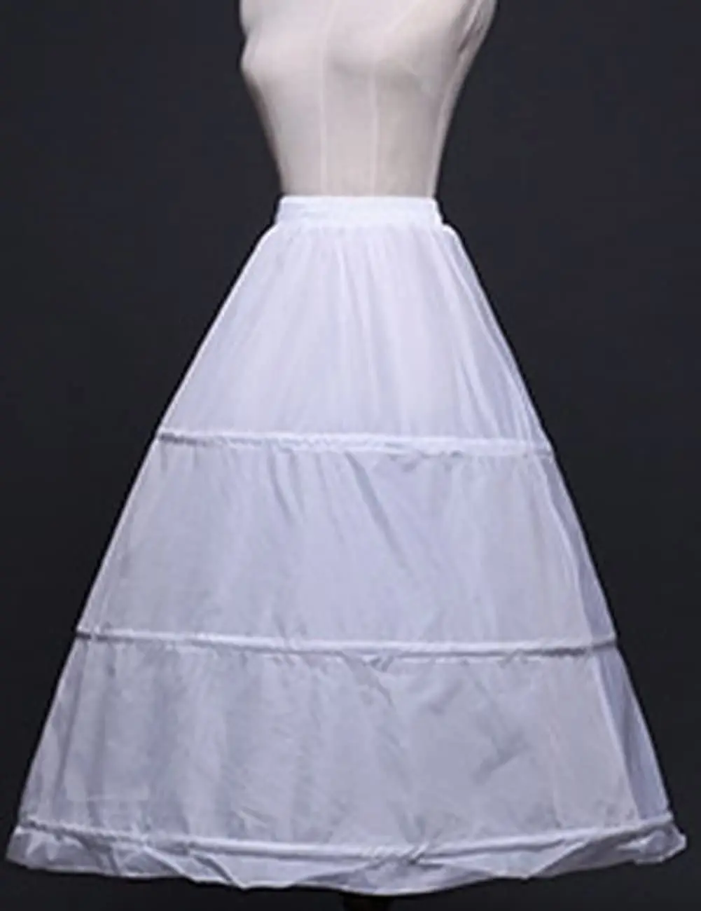 Sottoveste da donna in crinolina, gonna a 3 cerchi, mezza sottoveste elastica, sottogonna a linea per abito da ballo da sposa